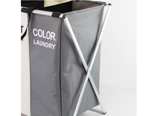 Panier à Linge Pliable Grande Capacité – Sac de Rangement Étanche pour Linge Sale avec Tri des Vêtements, Organisateur pour Salle de Bain, Coffre à Linge